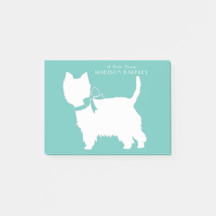 Bloco De Notas West Highland Terrier Dog Puppy Westie