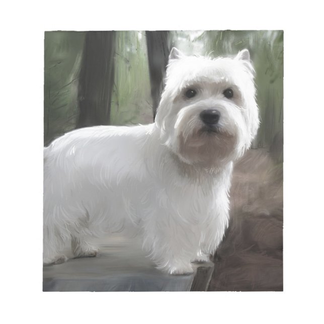 Bloco De Notas West Highland White Terrier (Frente)