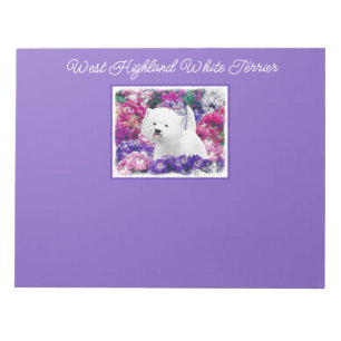 Bloco De Notas West Highland White Terrier Painting Dog Art Notep