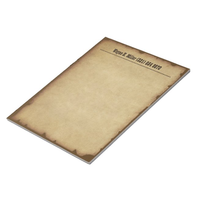 Bloco de Notas Western Vintage (Inclinado)