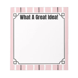 Bloco De Notas What A Great Idea!