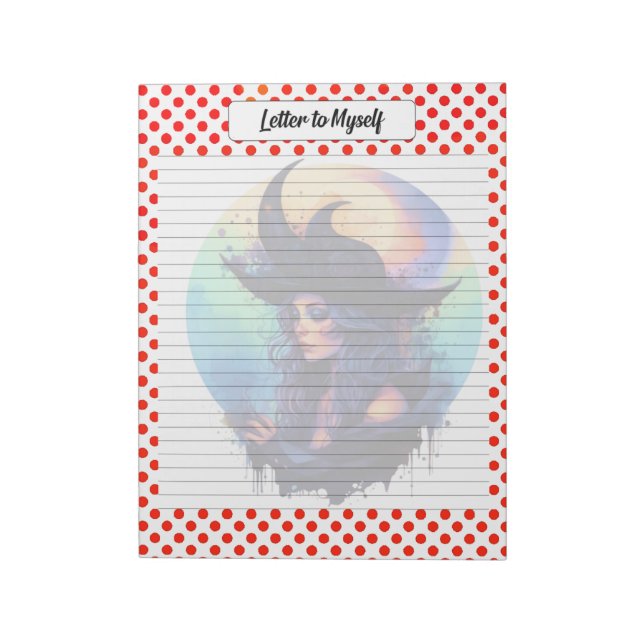 Bloco De Notas Whimsic Halloween - Letra para o Self (Invertido)