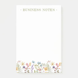 Bloco De Notas Whimsical Wildflower Bloom Colorful Spring