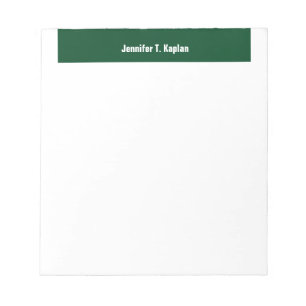 Bloco De Notas White Bold Name Simples Professional Modern