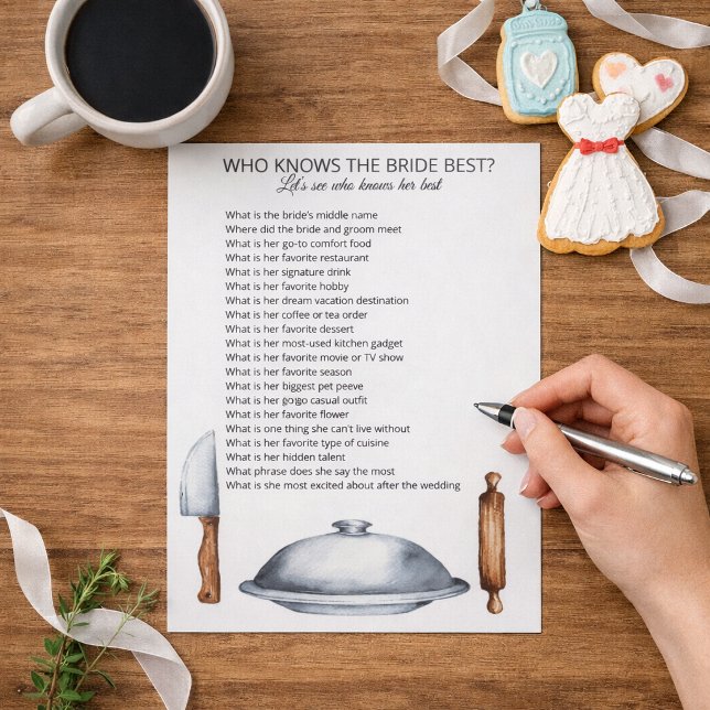 Bloco De Notas Who Knows the Bride Best (Criador carregado)