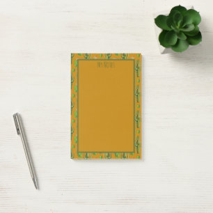 Bloco De Notas Wild Cactus Pattern, cacto