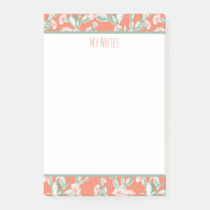 Bloco De Notas Wild Cactus Pattern, cacto