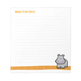 Bloco De Notas Wildlife Hippo Note Pad