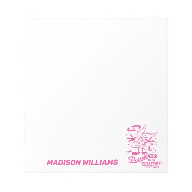 Bloco De Notas WILE retrô desagradável E. COYOTE™ (Frente)