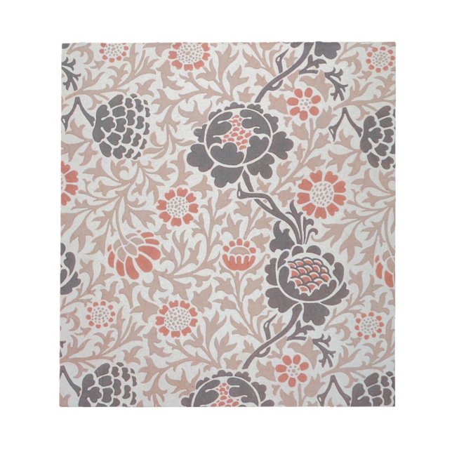 Bloco De Notas William Morris Flower Grafton Wallpaper (Frente)