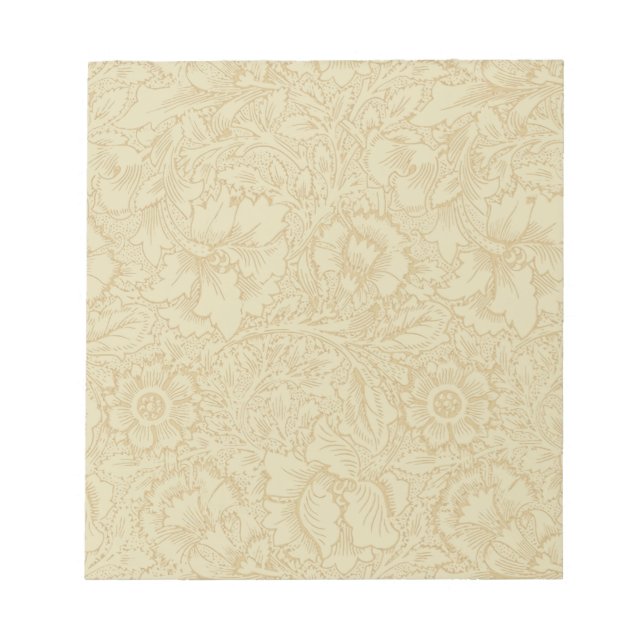 Bloco De Notas William Morris Poppy Floral Wallpaper (Frente)