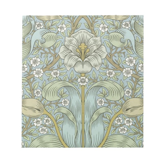 Bloco De Notas William Morris Primavera Thicket Classic Pattern (Frente)