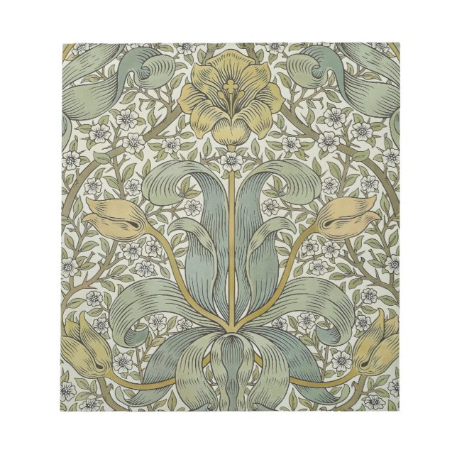 Bloco De Notas William Morris Primavera Thicket Classic Pattern (Frente)