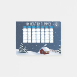 Bloco De Notas Winter Cabin Night Post-it® Notes