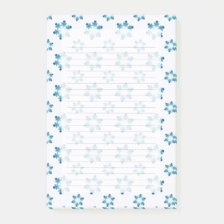 Bloco De Notas Winter Notepads with Snowflakes 