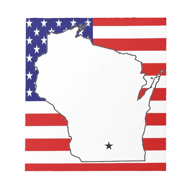 BLOCO DE NOTAS WISCONSIN MAP (Frente)