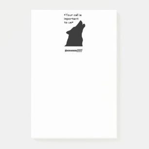 Bloco De Notas Wolf Chamar Silhouette