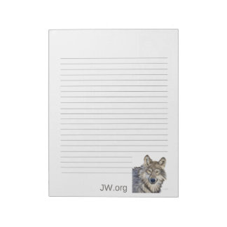 Bloco De Notas Wolf Papel de carta JW