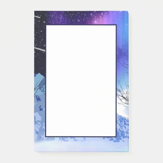 Bloco De Notas Wonderlight do inverno Notas de Posto (Frente)