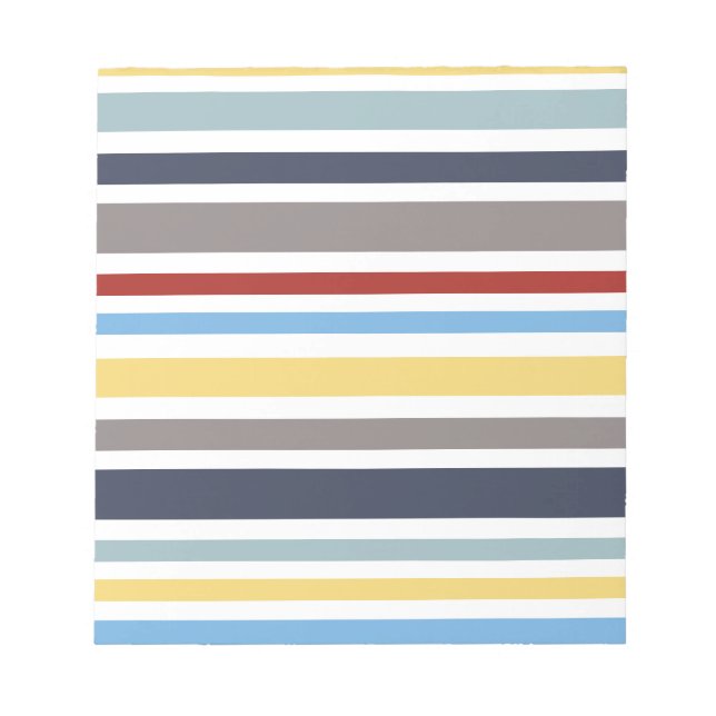 Bloco De Notas wonz stripes nautical By Shirt to Design (Frente)