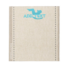 Bloco De Notas Workout Yoga Gym Sport Linen Olhe Adicionar Texto