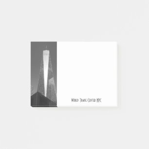 Bloco De Notas World Trade Center NYC em Cinzas