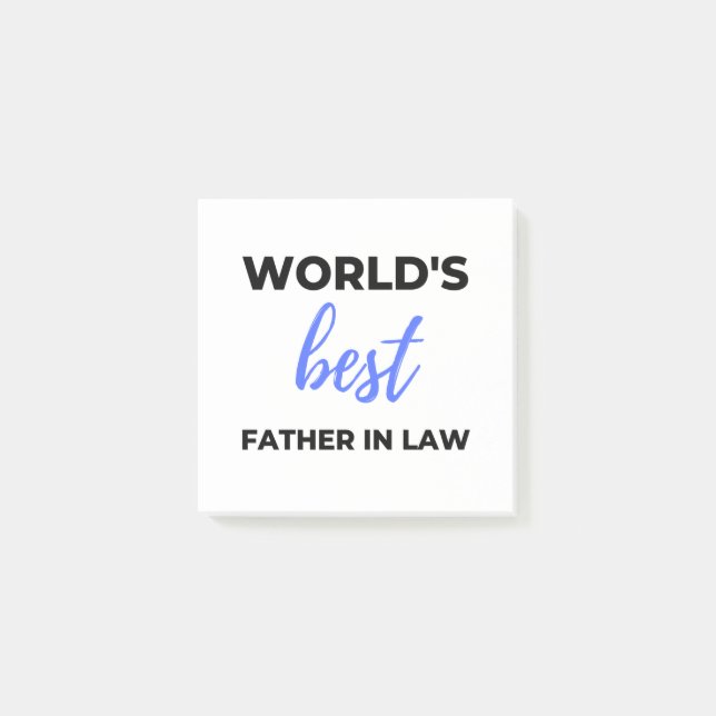 Bloco De Notas World's Best Father In Law 2 (Frente)