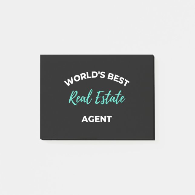 Bloco De Notas World's Best Real Estate Agent (Frente)