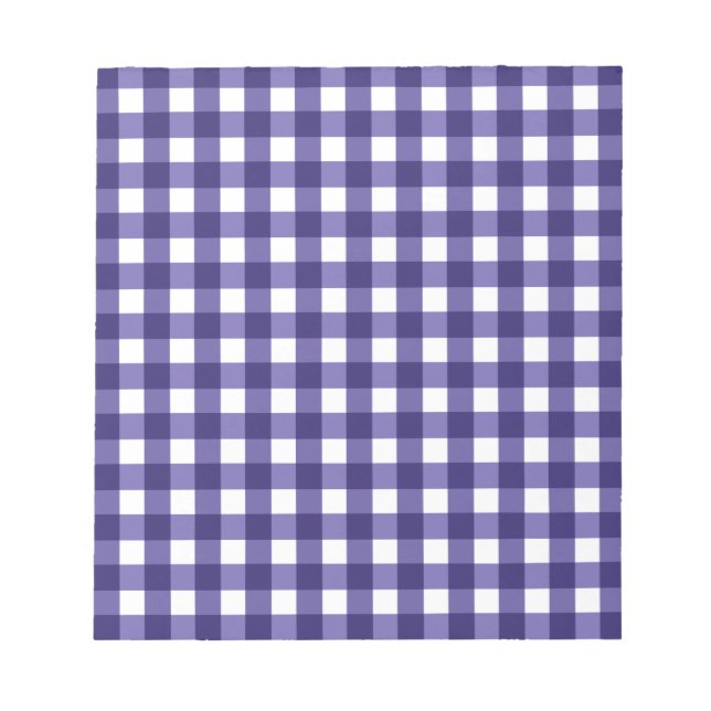Bloco De Notas Xadrez azul marinho (Frente)