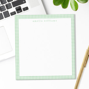 Bloco De Notas Xadrez Ginga Verde