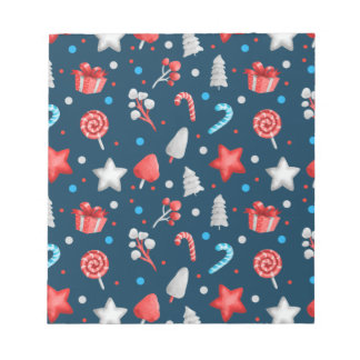 Bloco De Notas Xmas Candy E Star