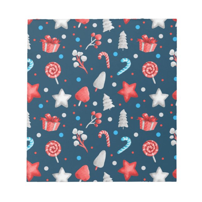 Bloco De Notas Xmas Candy E Star (Frente)