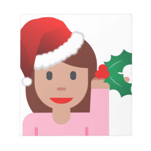 Bloco De Notas xmas information girl emoji