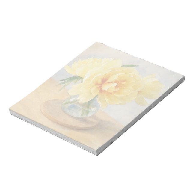 Bloco De Notas Yellow Peony - Note Pad (Invertido)