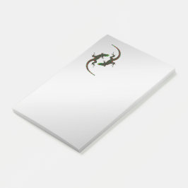 Bloco De Notas Yin Yang Lizards Silver