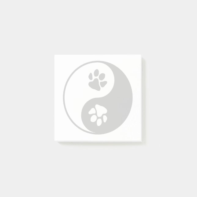 Bloco De Notas Yin Yang Paw (Frente)
