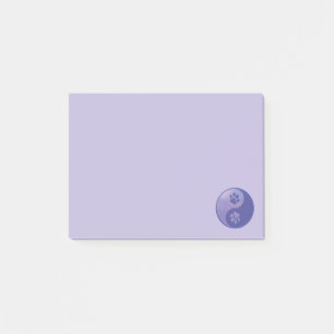 Bloco De Notas Yin Yang Paw Purple