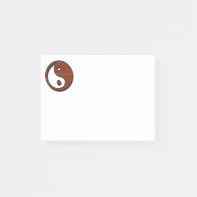 Bloco De Notas Yin Yang por Shirley Taylor (Frente)