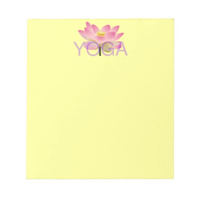 Bloco de notas Yoga Lotus (Frente)