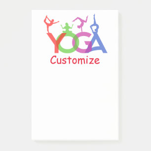 Bloco De Notas Yoga Possui Silhouettes Thunder_Cove