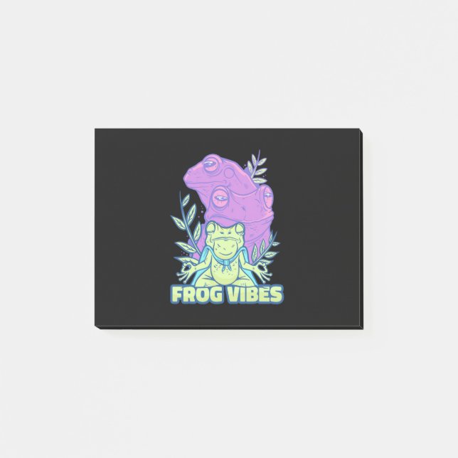 Bloco De Notas Yoga Sapo Vibes (Frente)