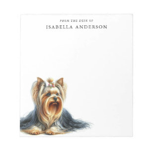 Bloco De Notas Yorkshire Terrier Personalizado