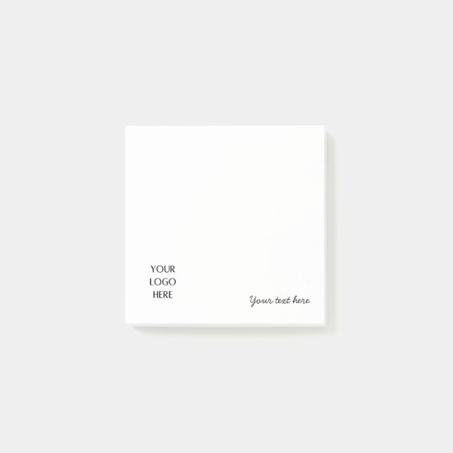 Bloco De Notas Your Logo Photo Template And Customizable Text  (Frente)