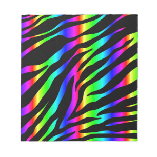 Bloco De Notas zebra arco-íris