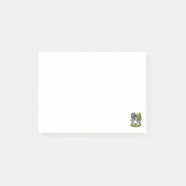 Bloco De Notas Zebra Fofo a Dançar Dab Zebra Engraçada Animal  (Frente)