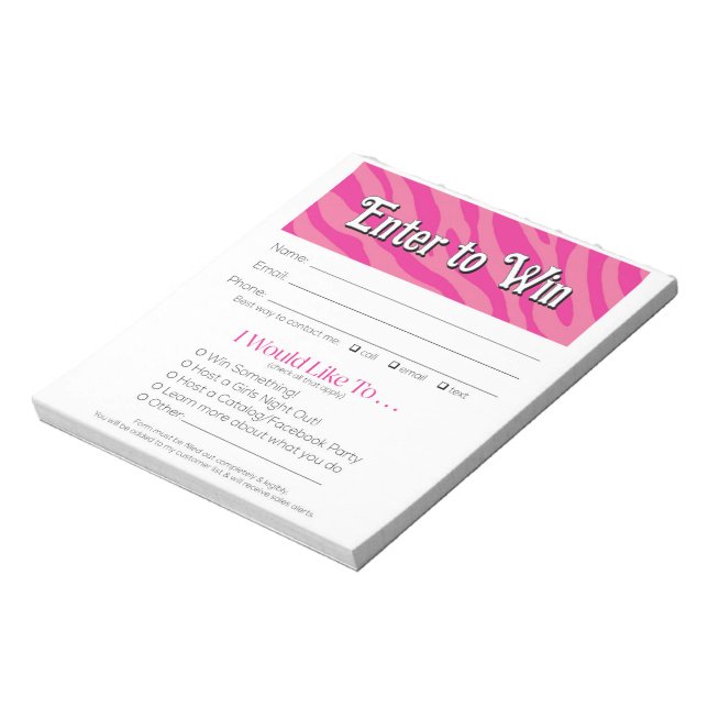 Bloco De Notas Zebra Fornecedores Evento Leads Desenho Slip Reser (Invertido)