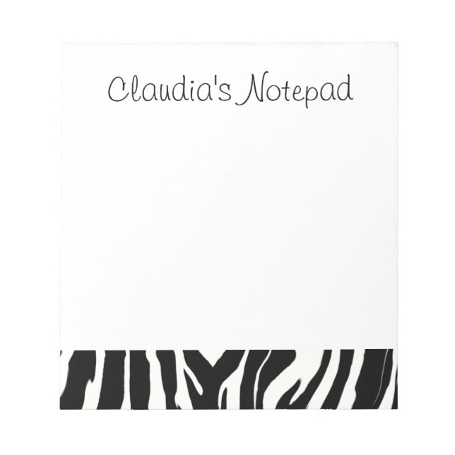 Bloco De Notas Zebra Notepad (Frente)