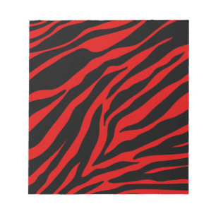 Bloco De Notas zebra vermelha