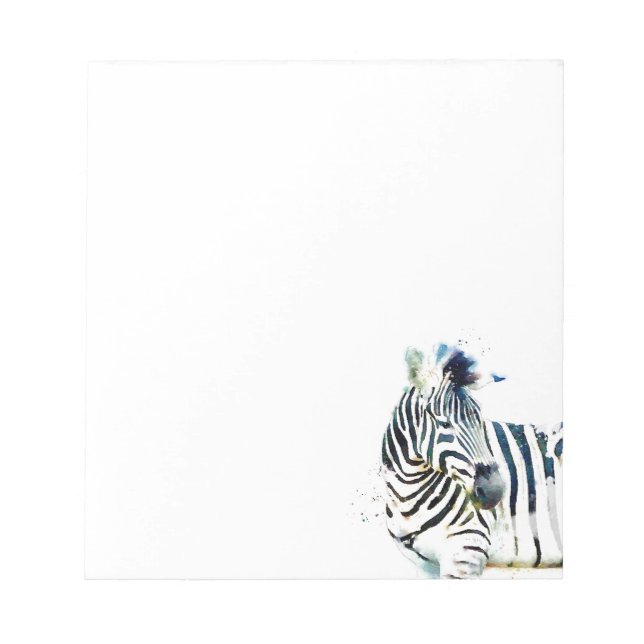 Bloco De Notas Zebra Watercolor (Frente)