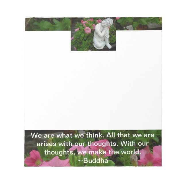 Bloco de notas Zen Buddha 5,5x6" (Frente)